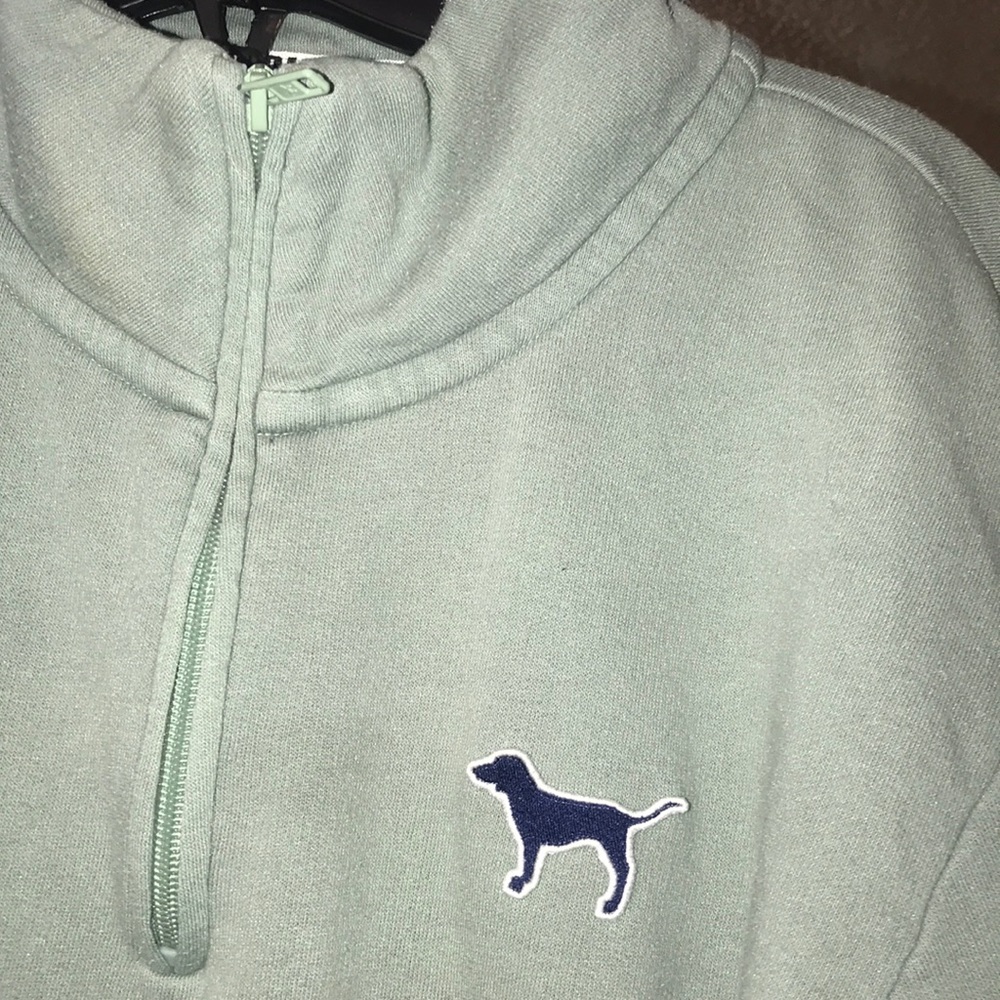 Half zip pink sweatshirt